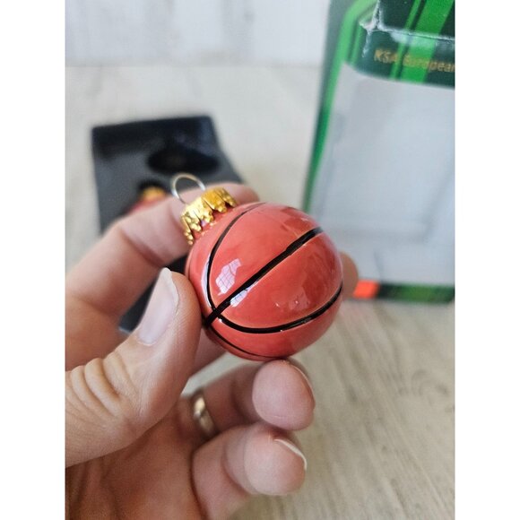 Ksa Kurt Adler basketball glass ornaments sport vintage Xmas set tree - Picture 5 of 7